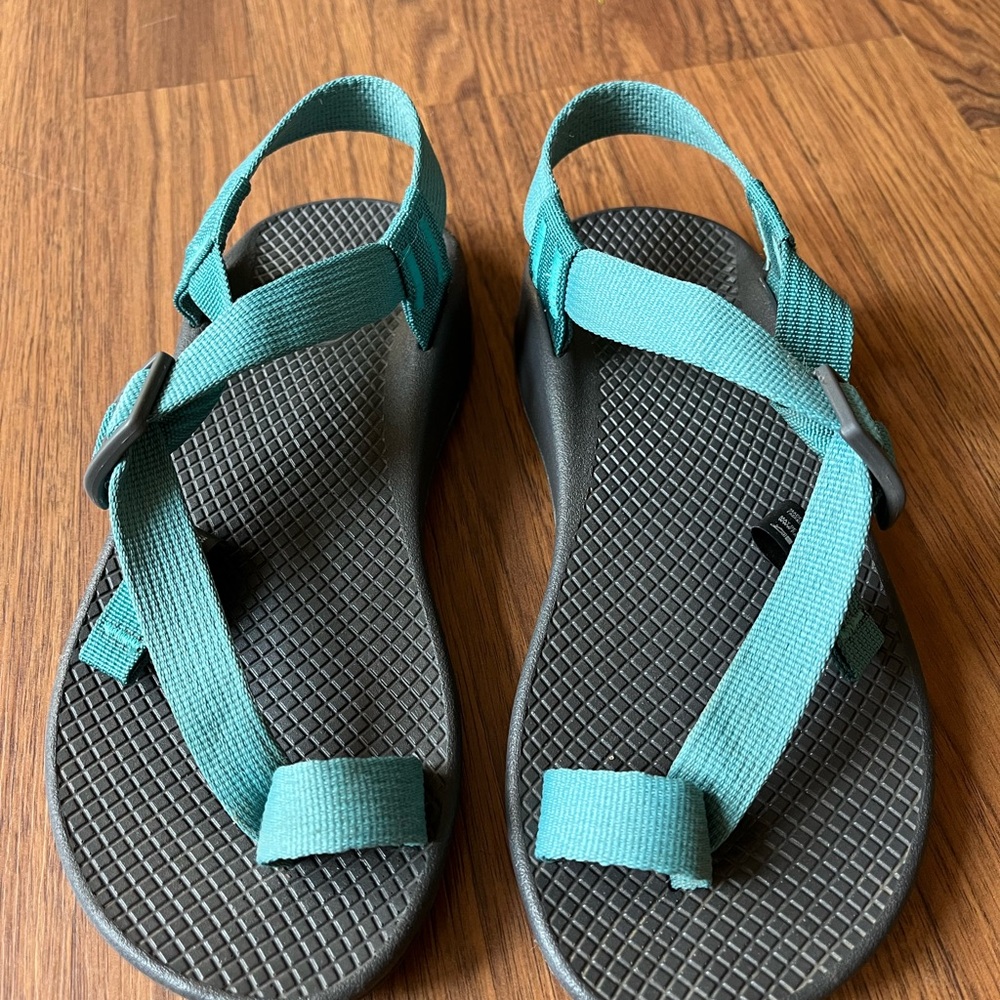 Chaco Porcelain Blue and Black Bodhi Sandals